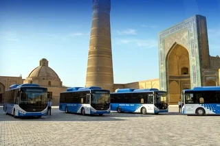 Бухоро шаҳрига навбатдаги 24 дона замонавий автобуслар олиб келинди