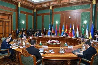 The delegation of Uzbekistan takes part in the next meeting of the CIS Ministerial Council
