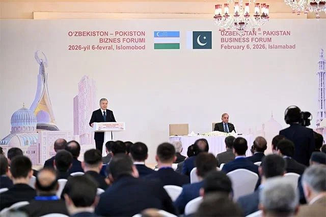 Oʻzbekiston Prezidenti va Pokiston Bosh vaziri qoʻshma biznes forumida ishtirok etdilar