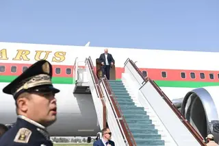 President of Belarus arrives in Samarkand
