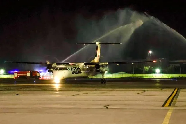 Air Marakanda welcomes first resumed flight from Turkistan