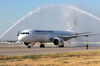 Uzbekistan Airways торжественно встретила 18-ый по счету Airbus A320neo