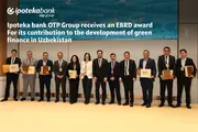 Ipoteka bank OTP Group receives EBRD award for advancing green finance in Uzbekistan