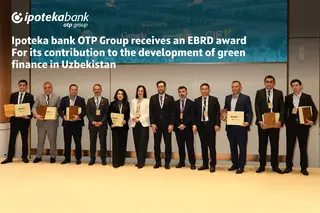 Ipoteka bank OTP Group receives EBRD award for advancing green finance in Uzbekistan