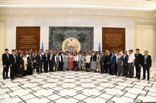 A meeting takes place with the participants of the "Festival of Spirituality"