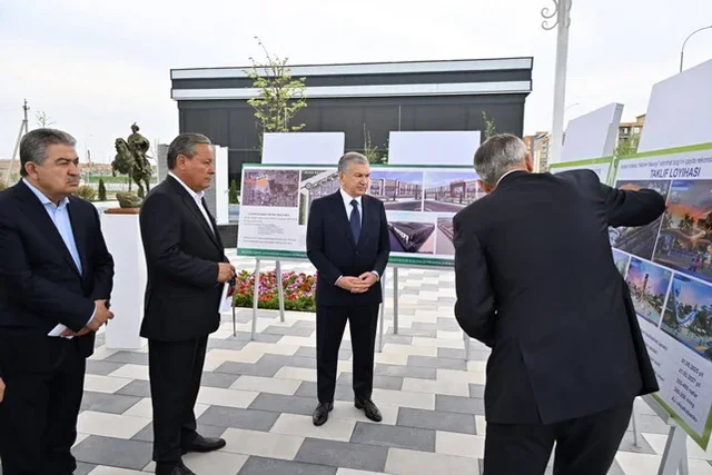 Prezident Yangi Andijondagi bunyodkorlik ishlarini ko‘zdan kechirdi