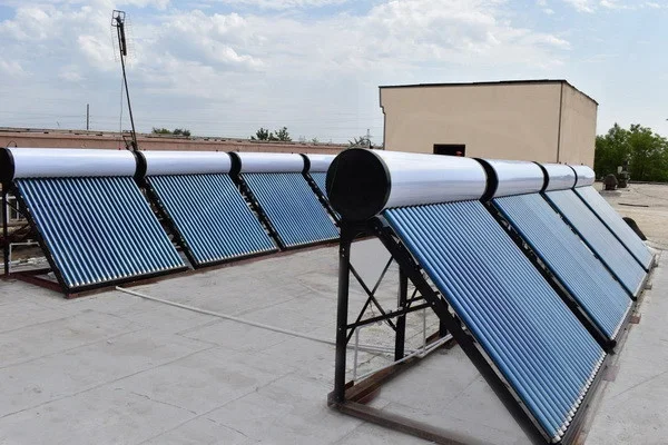 12 solar water heaters with a total capacity of 2,400 liters were installed at the Syrdarya TPP