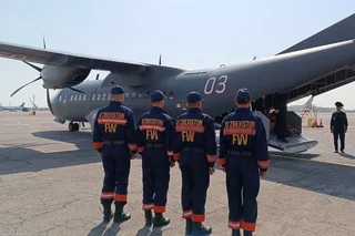 Спецборт Минобороны Узбекистана вылетел в Казахстан